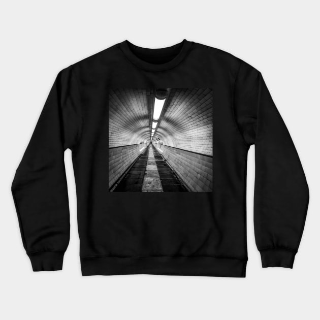 Tyne Tunnel Pedestrian Path Crewneck Sweatshirt by axp7884